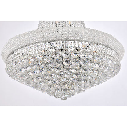 Elegant Lighting Primo 32 Light 30" Wide Crystal Empire Chandelier with Clear Royal Cut Crystals