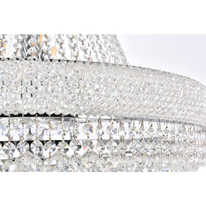 Elegant Lighting Primo 42 Light 48" Wide Crystal Empire Chandelier with Clear Royal Cut Crystals