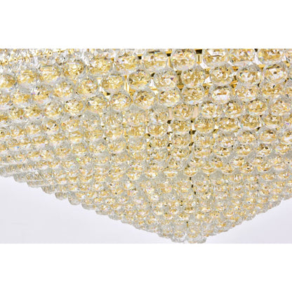 Elegant Lighting Primo 66 Light 72" Wide Crystal Empire Chandelier with Clear Royal Cut Crystals