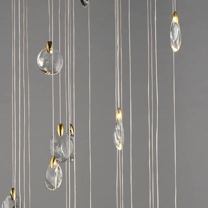 ET2 Pebble 36" Wide Crystal Chandelier