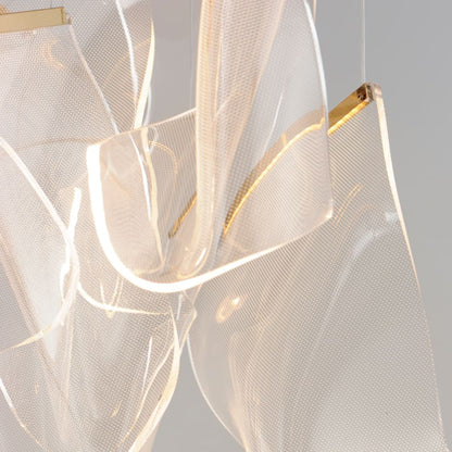 ET2 Rinkle 36" Wide LED Multi Light Abstract Pendant