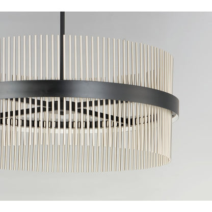 ET2 Chimes 34" Wide LED Drum Chandelier