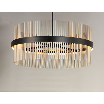 ET2 Chimes 34" Wide LED Drum Chandelier