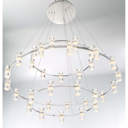 Eurofase Lighting Netto 41" Wide LED 3 Tier Ring Chandelier
