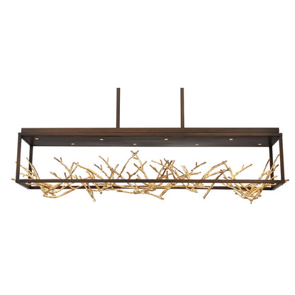 Eurofase Lighting Aerie 42" Wide LED Abstract Linear Chandelier