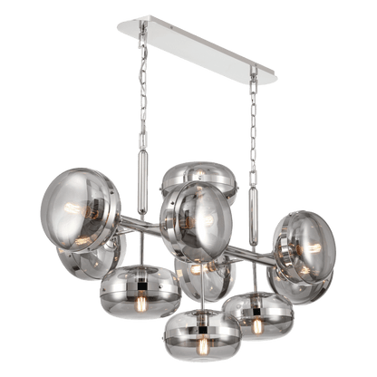 Eurofase Lighting Nottingham 10 Light 55" Wide Linear Chandelier