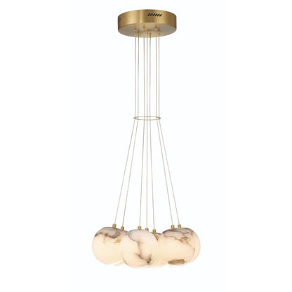 Eurofase Lighting Kepler 18" Wide 3000K LED Multi Pendant with Alabaster Shades