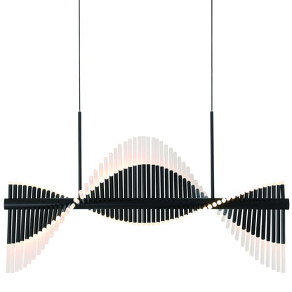 Eurofase Lighting Voltik 40" Wide LED Abstract Linear Chandelier