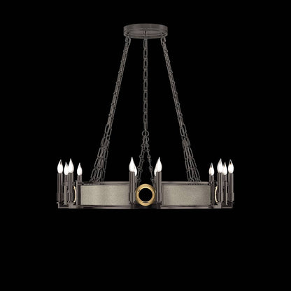 Fine Art Handcrafted Lighting Mirage 12 Light 36" Wide Taper Candle Style Chandelier
