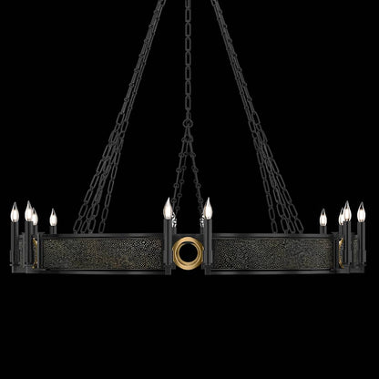 Fine Art Handcrafted Lighting Mirage 12 Light 50" Wide Taper Candle Style Chandelier