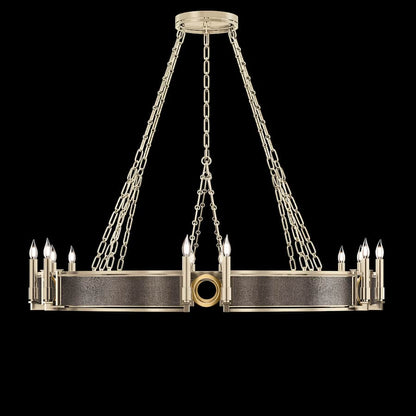 Fine Art Handcrafted Lighting Mirage 12 Light 50" Wide Taper Candle Style Chandelier