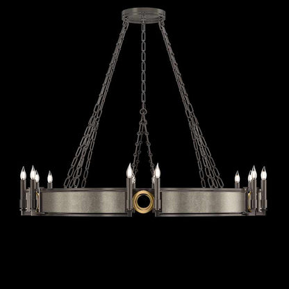 Fine Art Handcrafted Lighting Mirage 12 Light 50" Wide Taper Candle Style Chandelier