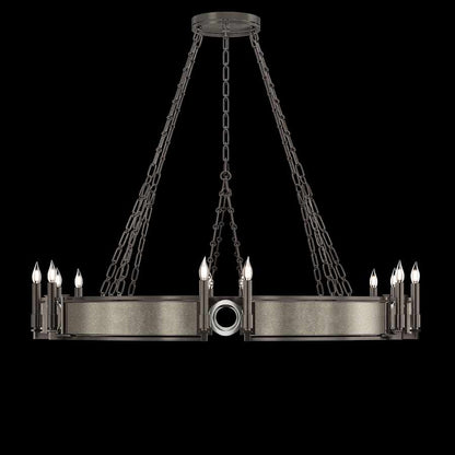 Fine Art Handcrafted Lighting Mirage 12 Light 50" Wide Taper Candle Style Chandelier