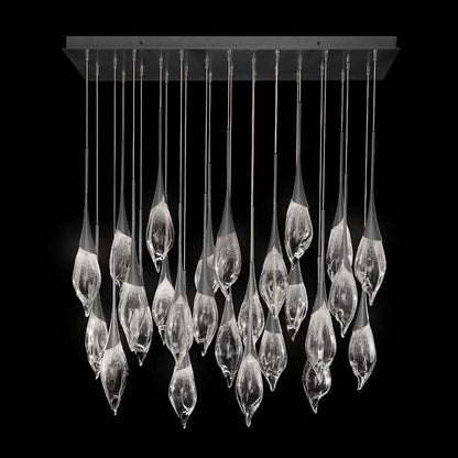 Fine Art Handcrafted Lighting Mayu 54" Wide LED 26 Light Linear Pendant