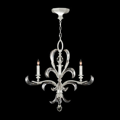 Fine Art Handcrafted Lighting Beveled Arcs 4 Light 28" Wide Crystal Chandelier