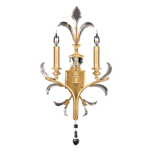 Fine Art Handcrafted Lighting Beveled Arcs 2 Light 32" Tall Wall Sconce