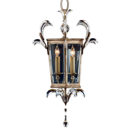 Fine Art Handcrafted Lighting Beveled Arcs 22" Diameter Three-Light Beveled Crystal Foyer Pendant