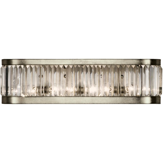 Fine Art Handcrafted Lighting Crystal Enchantment Four-Light Wall Sconce with Multi-Faceted Crystal Panels