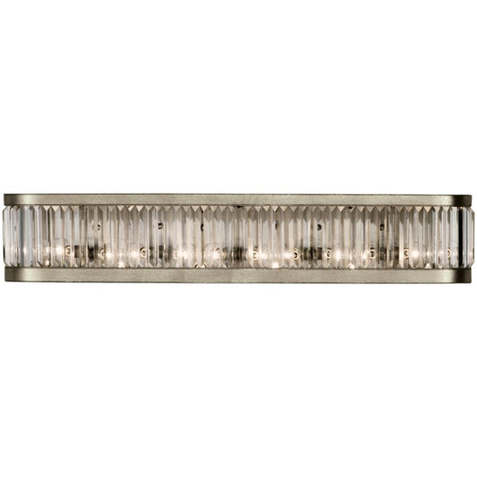 Fine Art Handcrafted Lighting Crystal Enchantment Six-Light Wall Sconce with Multi-Faceted Crystal Panels