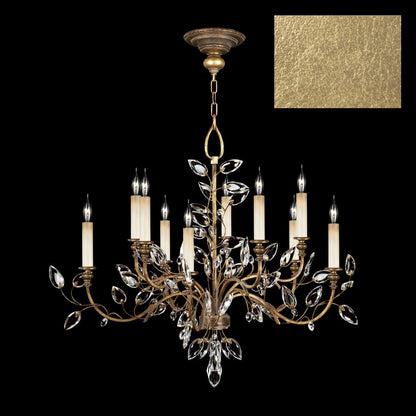 Fine Art Handcrafted Lighting Crystal Laurel 10 Light 43" Wide Crystal Chandelier