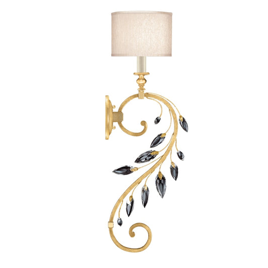 Fine Art Handcrafted Lighting Crystal Laurel 32" Tall Wall Sconce