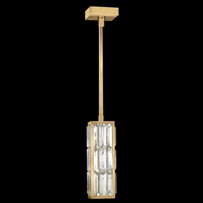 Fine Art Handcrafted Lighting Crystal Enchantment Single Light 5" Wide Crystal Mini Pendant