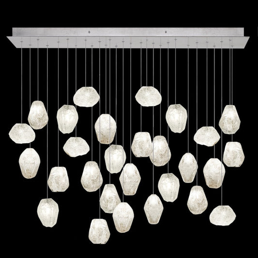 Fine Art Handcrafted Lighting Natural Inspirations 28 Light 54" Wide LED Crystal Multi Light Pendant