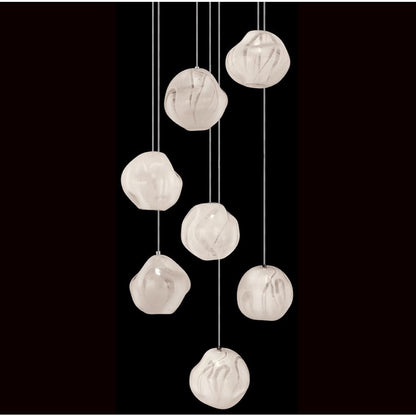 Fine Art Handcrafted Lighting Vesta 7 Light 14" Wide LED Abstract Multi Light Pendant