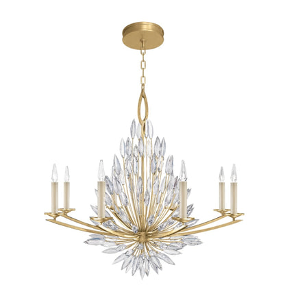 Fine Art Handcrafted Lighting Lily Buds 8 Light 41" Wide Crystal Chandelier