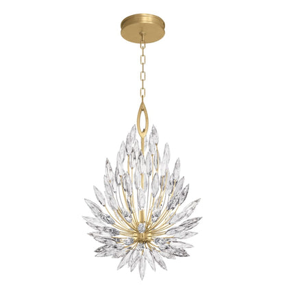 Fine Art Handcrafted Lighting Lily Buds 3 Light 19" Wide Crystal Pendant