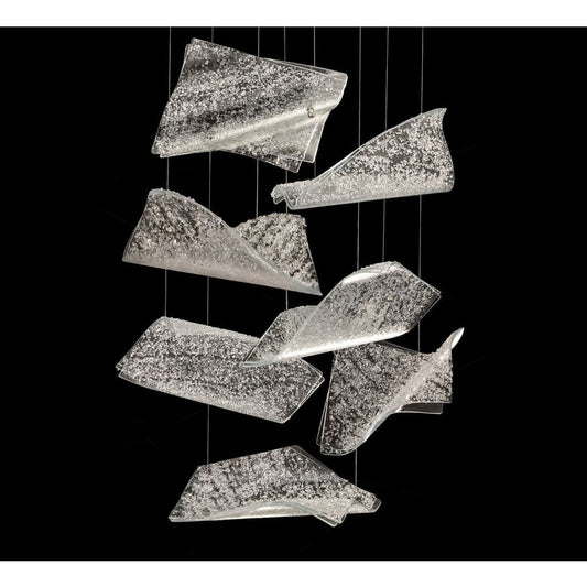 Fine Art Handcrafted Lighting Elevate 3 Light 23" Wide LED Abstract Multi Light Pendant