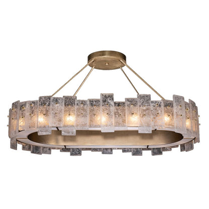 Fine Art Handcrafted Lighting Lunea 16 Light 44" Wide Crystal Linear Chandelier