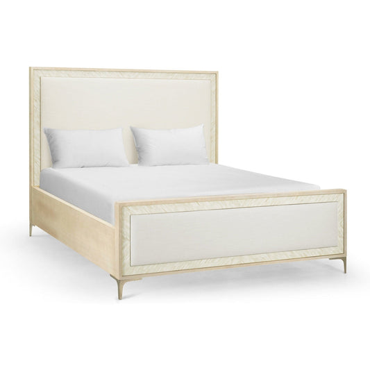 Jonathan Charles Tideline Bone & Linen Upholstered Bed - King (500389-USK-NDK-F058)