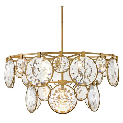 Fredrick Ramond Nala 15 Light 40" Wide Crystal Waterfall Chandelier