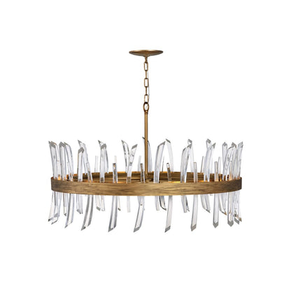 Fredrick Ramond Revel 10 Light 36" Wide Crystal Drum Chandelier