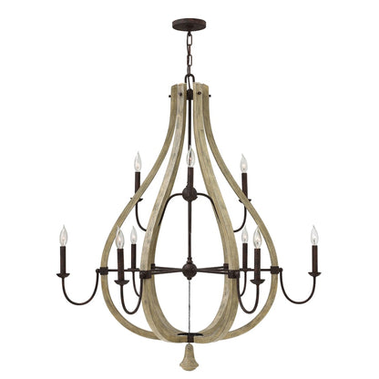 Fredrick Ramond 9 Light 2 Tier Chandelier from the Middlefield Collection