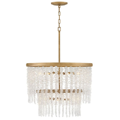 Fredrick Ramond Rubina 10 Light 26" Wide Crystal Waterfall Chandelier