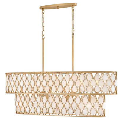 Fredrick Ramond Estie 10 Light 48" Wide Linear Chandelier