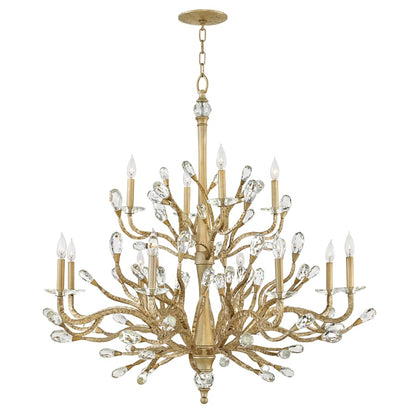 Fredrick Ramond 12 Light 2 Tier Candle Style Chandelier from the Eve Collection