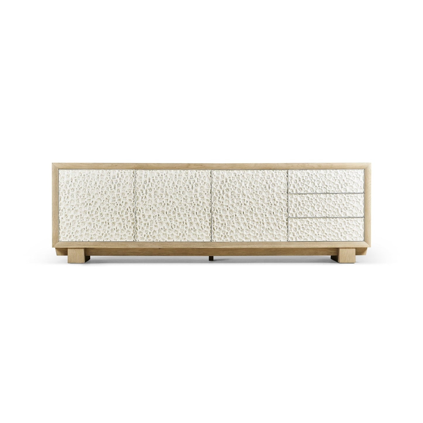 Jonathan Charles Pelagic Cast Metal Entertainment Console (500425-BLO-CPM)