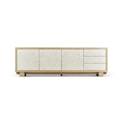 Jonathan Charles Pelagic Cast Metal Entertainment Console (500425-BLO-CPM)