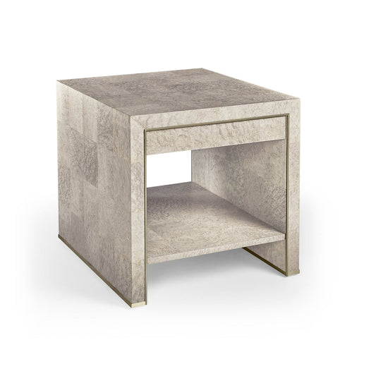 Jonathan Charles Surge Madrona Burl End Table (500415-DMB)