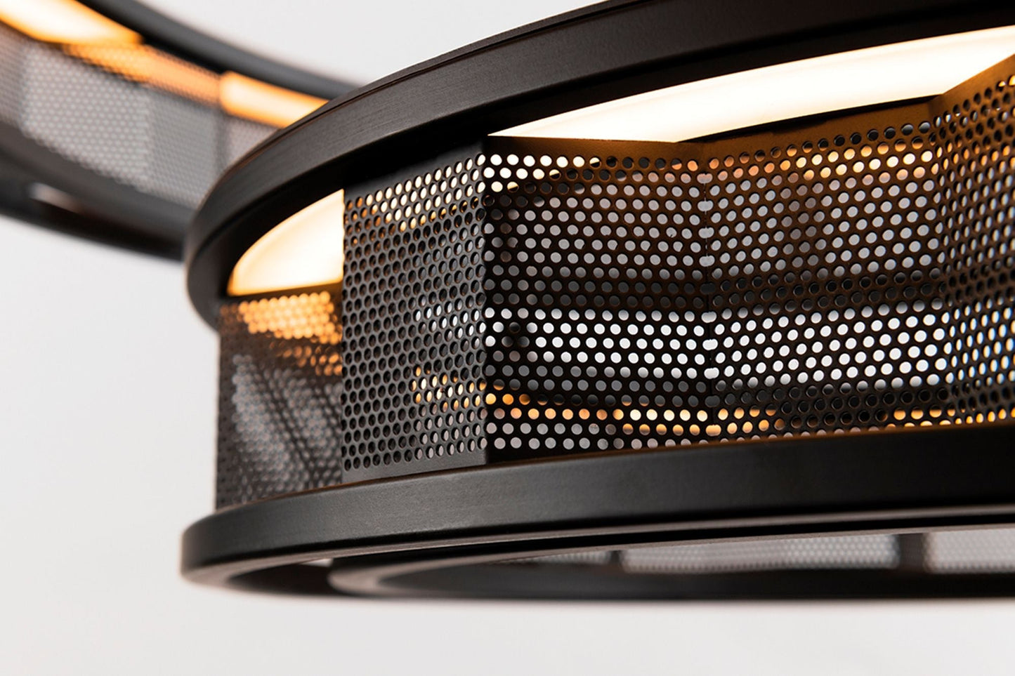 Fuze 39" Wide Modern Bronze 3-Tier LED Pendant Light