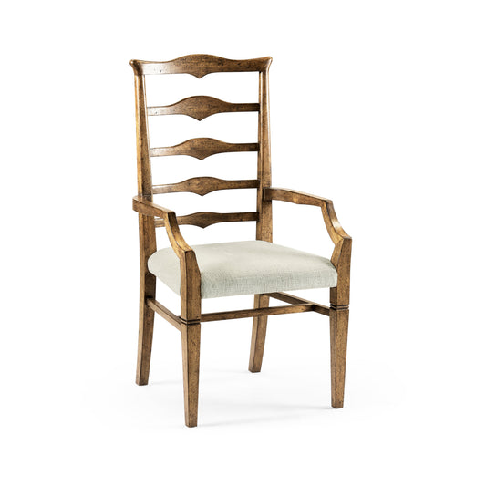 Jonathan Charles Casual Accents Pompano Ladderback Arm Chair - Set of 2