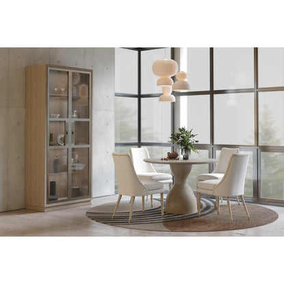 Jonathan Charles Shoal Linen & Grass Cloth Side Chair (500429-SC-C005-F058) - Set of 2