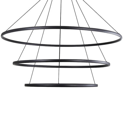 Golden Lighting Veritas 71" Wide Ring Chandelier