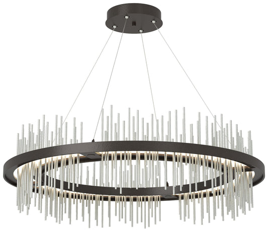 Gossamer Circular LED Pendant - Oil Rubbed Bronze - Platinum