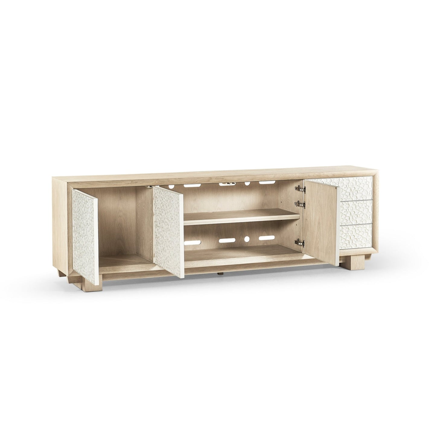 Jonathan Charles Pelagic Cast Metal Entertainment Console (500425-BLO-CPM)