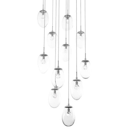 Hammerton Studio Meteo 36" Wide 11 Light LED Crystal Multi Light Pendant