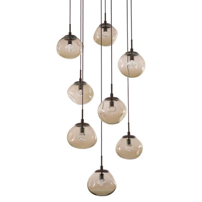 Hammerton Studio Nova 32" Wide 8 Light LED Crystal Multi Light Pendant